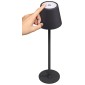GOOBAY επιτραπέζιο φωτιστικό 77673, 3000K, dimmable, επαναφορτιζόμενο, μαύρο