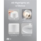 GOOBAY επιτραπέζιο φωτιστικό 77676, 3000K, dimmable, επαναφορτιζόμενο, λευκό