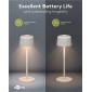 GOOBAY επιτραπέζιο φωτιστικό 77676, 3000K, dimmable, επαναφορτιζόμενο, λευκό