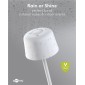 GOOBAY επιτραπέζιο φωτιστικό 77676, 3000K, dimmable, επαναφορτιζόμενο, λευκό