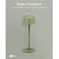 GOOBAY επιτραπέζιο φωτιστικό 77677, 3000K, dimmable, επαναφορτιζόμενο, πράσινο