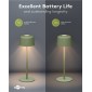 GOOBAY επιτραπέζιο φωτιστικό 77677, 3000K, dimmable, επαναφορτιζόμενο, πράσινο