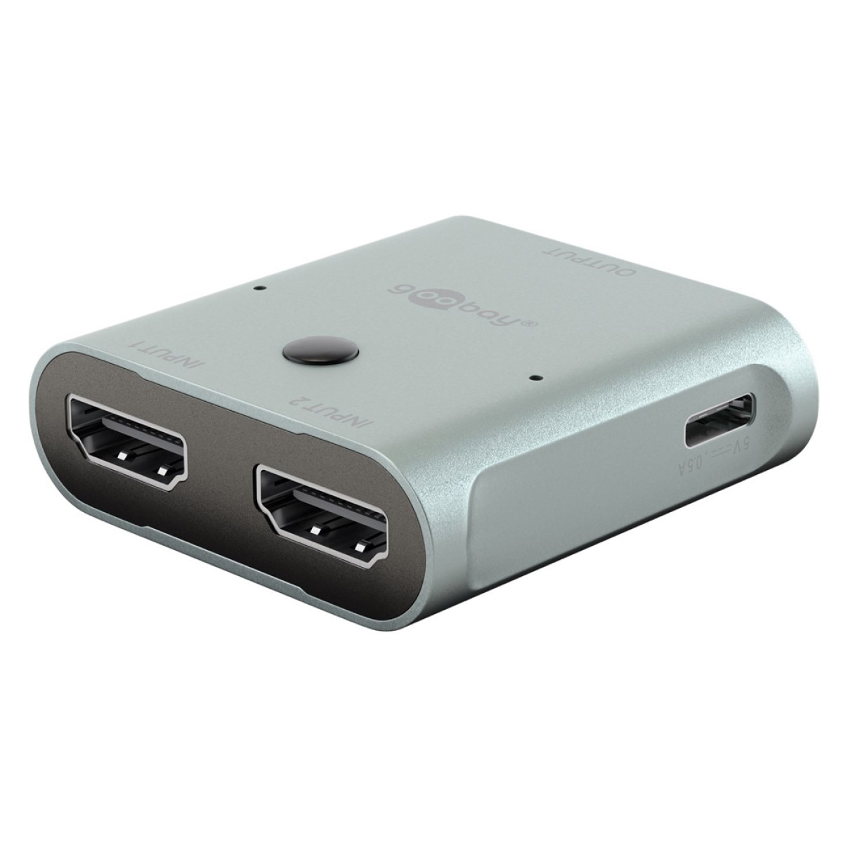 GOOBAY HDMI switch 77791, 2 σε 1, 8K/60Hz, γκρι