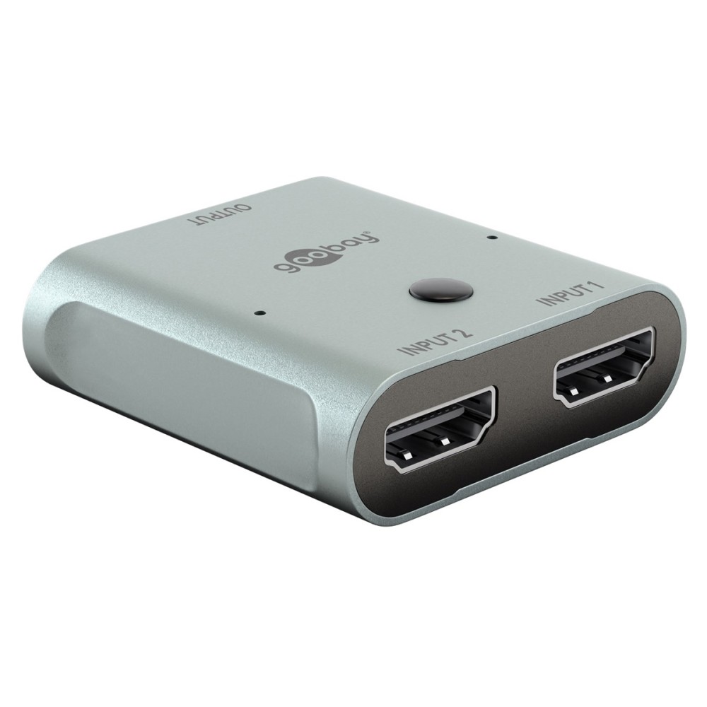 GOOBAY HDMI switch 77791, 2 σε 1, 8K/60Hz, γκρι