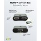 GOOBAY HDMI switch 77791, 2 σε 1, 8K/60Hz, γκρι