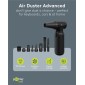 GOOBAY ηλεκτρικό air duster 77830, 100W, 6000mAh, μαύρο