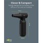 GOOBAY ηλεκτρικό air duster 77830, 100W, 6000mAh, μαύρο