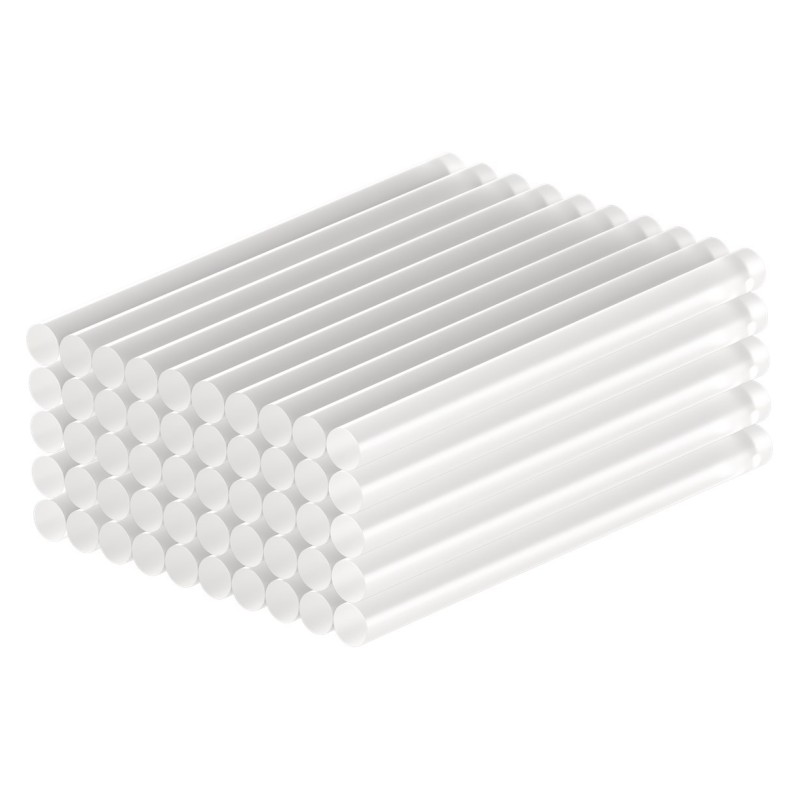 GOOBAY ράβδοι σιλικόνης 77851, Φ7mm x 100mm, διάφανο, 50τμχ