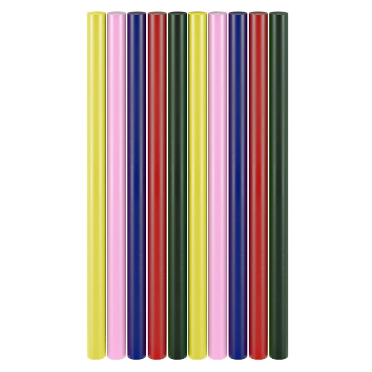 GOOBAY ράβδοι σιλικόνης 77856, Φ11mm x 200mm, διάφορα χρώματα, 10τμχ