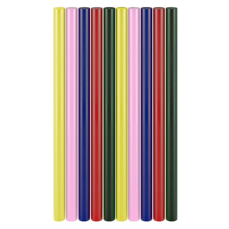 GOOBAY ράβδοι σιλικόνης 77856, Φ11mm x 200mm, διάφορα χρώματα, 10τμχ