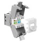 GOOBAY Keystone module RJ45 77943, CAT 6A STP, slim, toolfree, ασημί/μαύρο