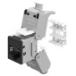 GOOBAY Keystone module RJ45 77943, CAT 6A STP, slim, toolfree, ασημί/μαύρο