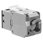 GOOBAY Keystone module RJ45 77943, CAT 6A STP, slim, toolfree, ασημί/μαύρο