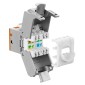 GOOBAY Keystone module RJ45 77947, CAT 6A STP, slim, toolfree, ασημί/πορτοκαλί
