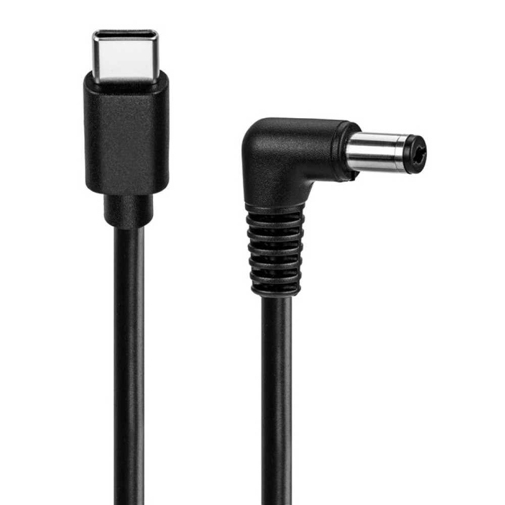 GOOBAY καλώδιο τροφοδοσίας USB-C σε DC 78972, 5.5x2.1mm, 1m, μαύρο