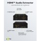 GOOBAY HDMI audio extractor 79138, 4K/30Hz, μαύρο