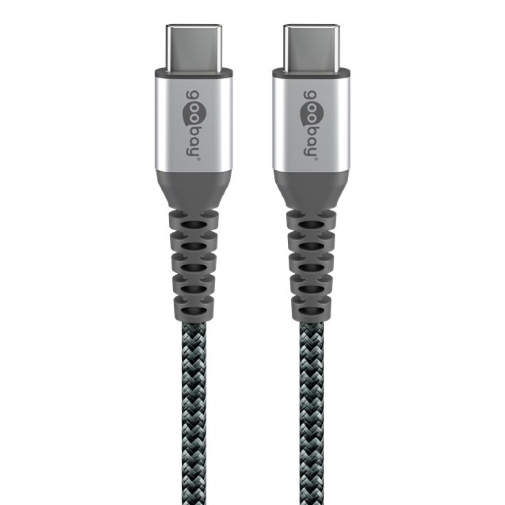 GOOBAY καλώδιο USB-C 79559, 60W, 480Mbps, 0.15m, μαύρο