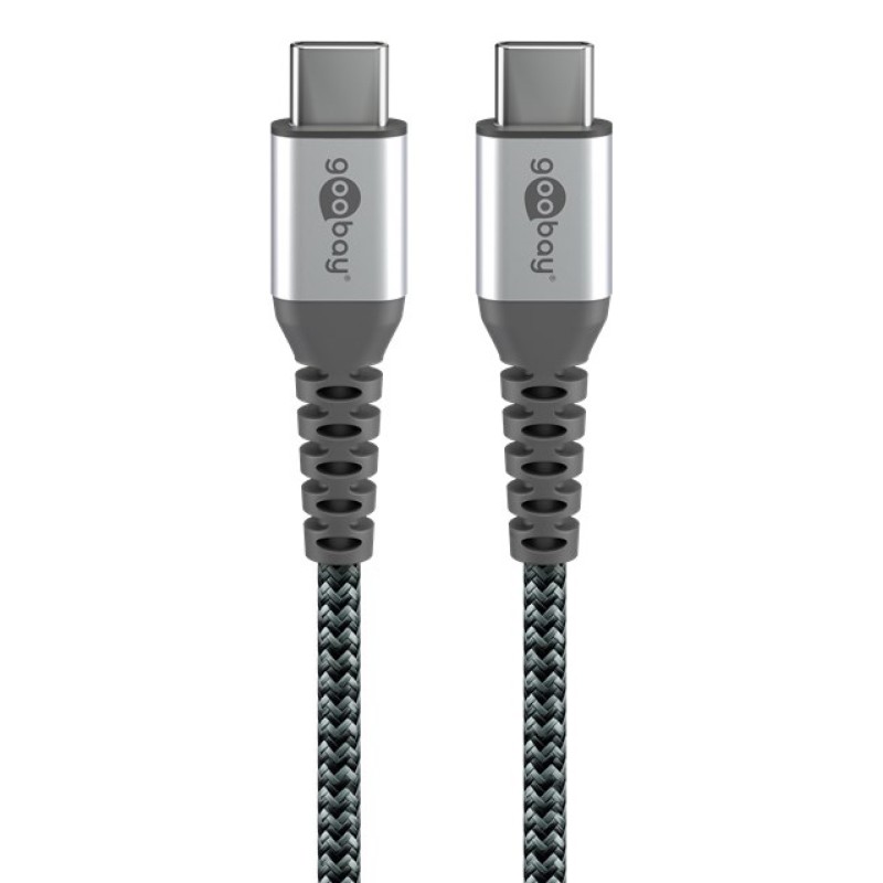GOOBAY καλώδιο USB-C 79559, 60W, 480Mbps, 0.15m, μαύρο