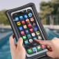 USAMS αδιάβροχη θήκη smartphone US-YD011, έως 7", IPX8, μαύρη