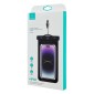 USAMS αδιάβροχη θήκη smartphone US-YD011, έως 7", IPX8, μαύρη