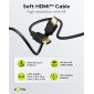 GOOBAY καλώδιο HDMI 80104 με Ethernet, soft, 4K/60Hz, 18 Gbps, 3m, μαύρο