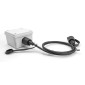 DELOCK καλώδιο δικτύου 80166, CAT 6 STP, με καπάκι, IP68, 1m, μαύρο
