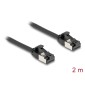 DELOCK καλώδιο δικτύου 80184, CAT 8.1 U/FTP, 40Gbps, 2m, μαύρο