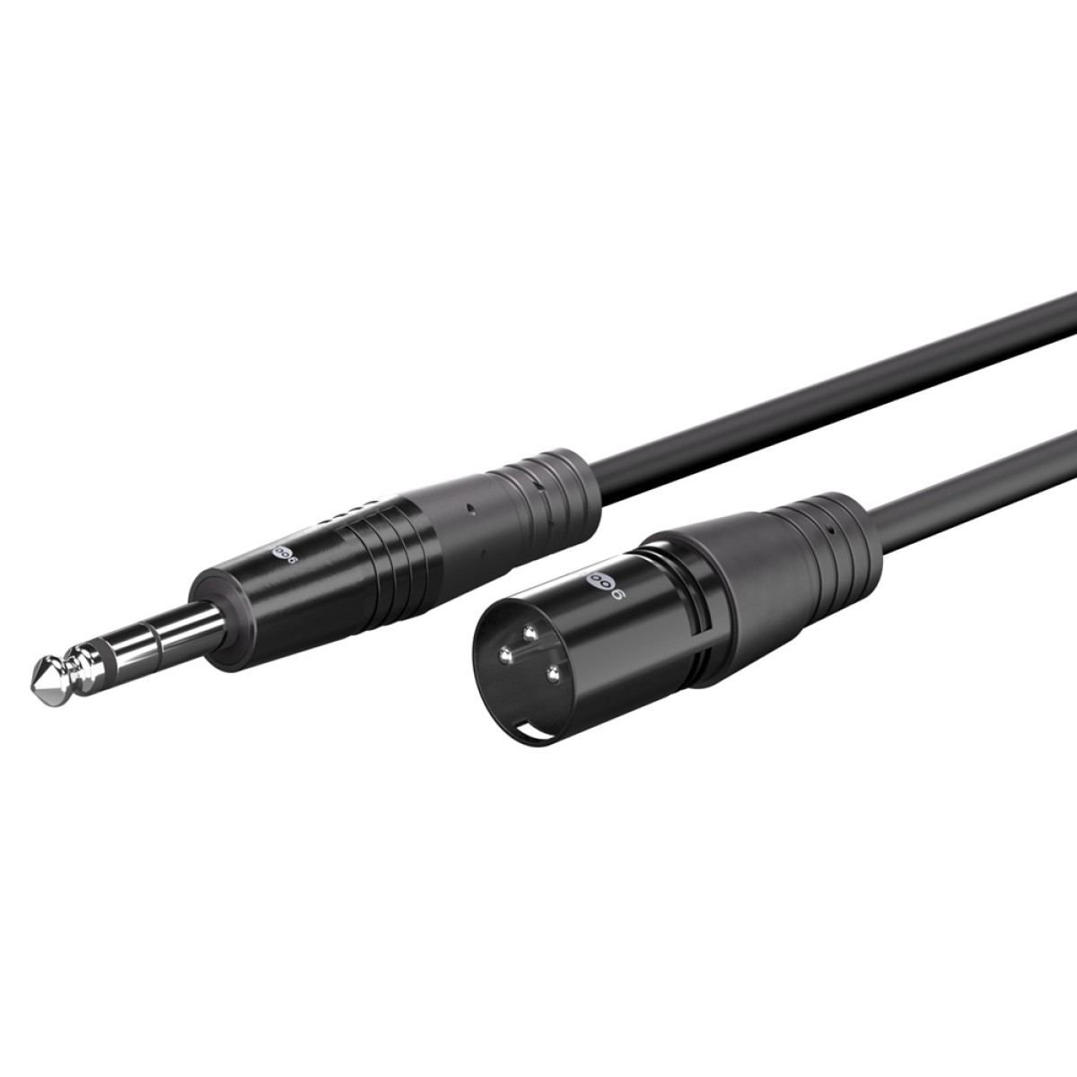 GOOBAY καλώδιο ήχου 6.35mm σε XLR 80361, 1.5m, μαύρο