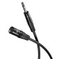 GOOBAY καλώδιο ήχου 6.35mm σε XLR 80361, 1.5m, μαύρο
