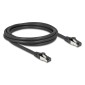 DELOCK καλώδιο δικτύου 80572, CAT 8.1 S/FTP, copper, 2000MHz, 2m, μαύρο