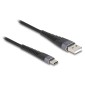 DELOCK καλώδιο USB σε USB-C 81123, 60W, 480Mbps, 3m, μαύρο