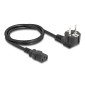 DELOCK καλώδιο τροφοδοσίας 81298, 3x 1.00mm², 1m, μαύρο