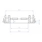 DELOCK module βάση πρίζας Easy 45 81317, 175x80mm, λευκό