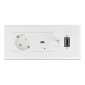 DELOCK module βάση πρίζας Easy 45 81317, 175x80mm, λευκό