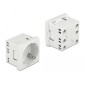 DELOCK module πρίζας ρεύματος Easy 45 81324, 45°, 45x45mm, 10τμχ
