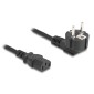 DELOCK καλώδιο τροφοδοσίας 81326, 3x 0.75mm², 2m, μαύρο