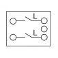 DELOCK module διακόπτης Easy 45 81360, μονός, 2-pole, 1-way, λευκός