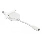 DELOCK module καλώδιο τροφοδοσίας Easy 45 81377, ανασυρόμενο 50cm, λευκό