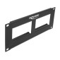 DELOCK patch panel Easy 45 81379, 10", 2U, 90.5x45.2mm x2, μαύρο