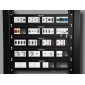 DELOCK D-Type module βάση 81405 για Easy 45 patch panel, 45x45mm, 5τμχ