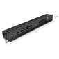 DELOCK cable management 81555 για rack 19"/1U, πλαστικό/μεταλλικό, μαύρο