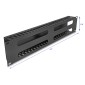 DELOCK cable management 81559 για rack 19"/2U, μεταλλικό, μαύρο