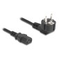 DELOCK καλώδιο τροφοδοσίας 81567, 3x 1.00mm², 2m, μαύρο