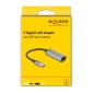 DELOCK αντάπτορας δικτύου 81571, USB, 5Gbps Ethernet, ασημί