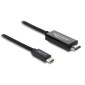 DELOCK καλώδιο USB-C σε HDMI 81704, 4K/60Hz, 2m, μαύρο
