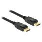 DELOCK καλώδιο DisplayPort 1.2 83806, 4K/60Hz, 21.6Gbps, 2m, μαύρο