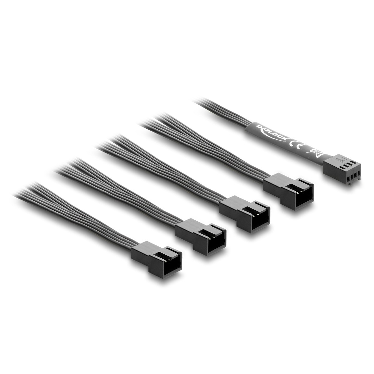 DELOCK καλώδιο 1x 4pin PWM σε 4x 4pin PWM 84540 για ανεμιστήρες, 40cm