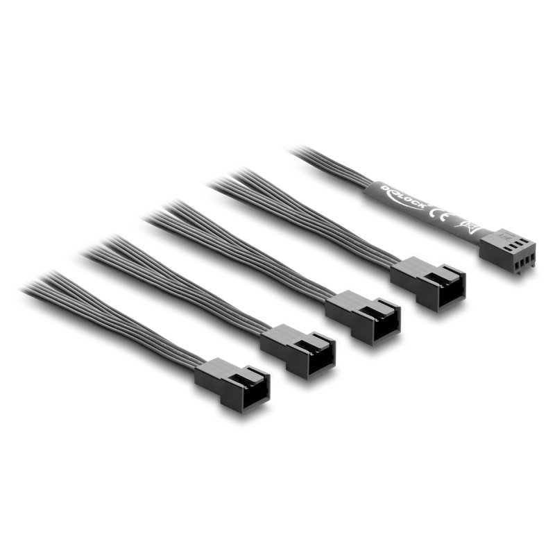 DELOCK καλώδιο 1x 4pin PWM σε 4x 4pin PWM 84540 για ανεμιστήρες, 40cm
