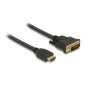 DELOCK καλώδιο HDMI σε DVI 85653, 2K/60Hz, 7.92 Gbps, 1.5m, μαύρο