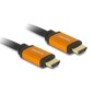 DELOCK καλώδιο HDMI 85726, 8K/60Hz, 48 Gbps, eARC, HDR, 0.50m, μαύρο